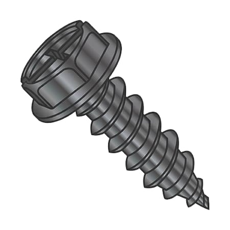 Usa Industrials Self-Drilling Screw, #10-16 x 1/2 in, Zinc Black Steel Flange Hex Head BULK-SCRW-17015